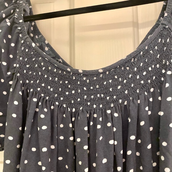 Jessica Simpson Maternity gray dot blouse XL - Picture 4 of 8